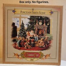 BOX ONLY For 2002 Grandeur Noel Porcelain Santa Scene Set with Styrofoam Parts picture