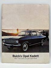 1967 BUICK OPEL KADETT SPORT COUPE RALLYE Auto Dealer Car Sales Catalog Brochure picture