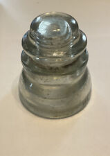 VINTAGE ARMSTRONG CLEAR GLASS INSULATOR DP1 46 56 picture