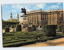 Postcard Royal Palace Orient Square Madrid Spain picture