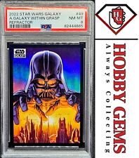 DARTH VADER PSA 8 2022 Topps Chrome Star Wars Galaxy Within Grasp Refractor #49 picture