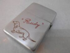 Zippo 1955-1956 Dachshund Rudy Vintage Oil Lighter picture