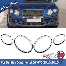 4x For Bentley GT GTC Headlight Trims Black Bentley Continental GT GTC 2012-2016 picture