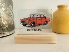 Ford Cortina MK1  classic car art sun catcher stained glass gift for him present picture