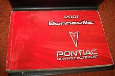 2001 PONTIAC BONNEVILLE original car owners manual picture