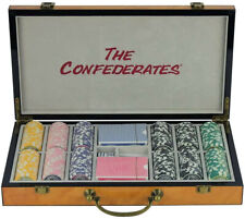 For 300pcs Game Chips Casino Storage Box with Handle Suitable, 2 Deck & 5 dice picture