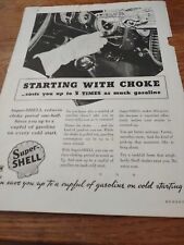 1935 Super-Shell Starting With A Pull Choke Magazine Ad picture