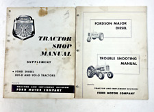 VTG 1957 Ford Tractor Shop Manual & Fordson Major Diesel Trouble Shooting Manual picture