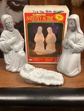 Vintage 1999 Grand Venture Blow Mold Christmas Nativity Scene Simulated Granite picture