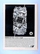 1971 Edelbrock 4 Barrel Carburetor Big Bock Chevy Vintage Original Print Ad picture