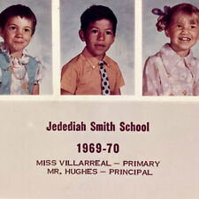 Vintage 1969 Jedediah Smith School Children Class Photo Sacramento California picture