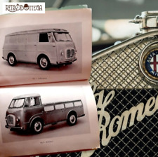 Use and Maintenance Manual ALFA ROMEO Autotutto Diesel Version Year 1955 Car picture