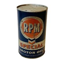 VTG Chevron RPM Special Motor Oil Empty Tin British Columbia Canada One Quart picture