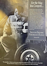 Magazine Advertisement 1987 Firestone Firehawk Performance Radian Tires picture