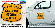 ANY STATE ESCORT PILOT SAFETY REFLECTIVE Magnetic Sign NEW Heavy Duty On & Off picture