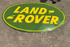 PORCELAIN LAND ROVER ENAMEL SIGN 60X36 INCHES DOUBLE SIDED picture