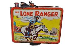 1954 THE LONE RANGER VINTAGE ADCO METAL LUNCH BOX *NO THERMOS* TONTO 1950s RARE picture
