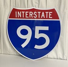 AUTHENTIC I-95 INTERSTATE 95 SHIELD ALUMINUM SIGN, 24