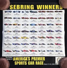 2002 50 Years of 12 Hours of Sebring Winners Poster 1953 Frazer Nash Audi R8  picture