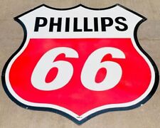 Phillips 66 heavy porcelain enamel 48 inch double sided sign board  picture