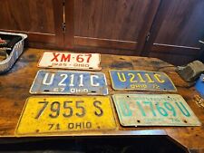 Lot.of 5 Vintage Ohio License Plates 1965 1967 1971 1972 1974 picture