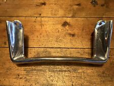 1960 CADILLAC FRONT BUMPER LICENSE PLATE FRAME SURROUND GOOD CHROME SOLID picture