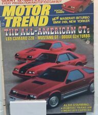 Motor Trend Mag July 1983 L69 Camaro Z28 Mustang GT Dodge G24 Turbo picture