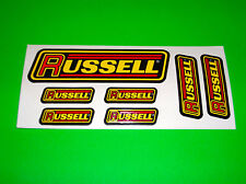 RUSSELL BRAKE CLUTCH HOSES ENDS NITROUS FUEL BLEEDERS DRIVELINE STICKERS DECALS picture