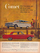 A1 1960's Ford White Comet Red Wagon Lincoln Mercury Motor Division Vtg Print Ad picture