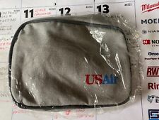 Vtg USAir US Airways amenities travel kit, towel, eye mask, stickers, lint brush picture