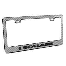 Cadillac Escalade in 3D Silver Real Carbon Fiber ABS  License Frame picture