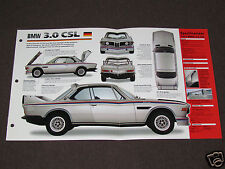 1971-1975 BMW 3.0 CSL (1973) Car SPEC SHEET BROCHURE PHOTO BOOKLET picture