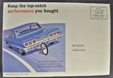 1963-1964 Chevrolet Service Mailer Brochure Impala Sport Sedan Excellent Orig 63 picture