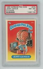 1985 Topps Garbage Pail Kids OS1 Series 1 JENNY GENIUS 27b GLOSSY Card PSA 8 GPK picture