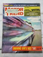 Vintage November 1957 Motor Trend Magazine - GM, Studebaker, Rambler picture