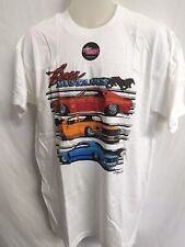 Ford Boss Mustang T-Shirt Size L Cotton 1988 Brad Barrie NOS Vintage  picture