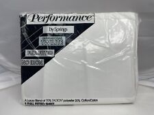 New Performance by Springs Twilite FULL  fitted sheet plain white picture