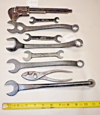 Wrenches, Vintage (9) FORD SCRIPT Signed, Model T & A Wrenches & Pliers, USA picture