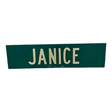 JANICE Street Metal Sign,  Official, Metal Street Sign, Double Sided, 24x6 inche picture