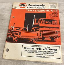 1970 NAPA Soundmaster Truck Muffler Exhaust Pipes Accessories Catalog DK-70-TR picture