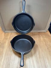 Griswold 80 Cast Iron Double Hinged Skillet Pan Small Block Logo 80C & 80 picture