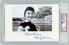 Audrey Hepburn ~ Signed Autographed Smiling in Monte Carlo ~ PSA DNA Encased picture