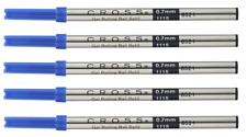 5 pk, Genuine Cross Selectip Rollerball Gel Pen Refills, Blue Medium, #8521 picture
