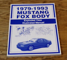 1979 - 1993 Ford Mustang Fox Body Exploded View Illustrated Manual picture