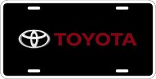 Toyota New Logo Inspired Aluminum Novelty Car License Tag Plate 6 x 12 picture