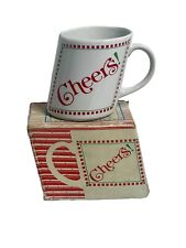 Vintage Papel Coffee Mug Slants Cheers With Box 12oz picture