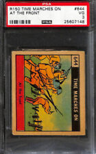 R150 Strip Card, Time Marches On, 1930's, #644 At Front, World War 1, PSA 3 VG picture