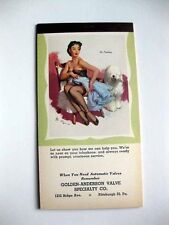 March 1957 1958 Pinup Girl Calendar Appointment Notepad Elvgren No Peeking picture