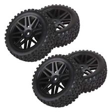 HOBBYPOWER 4pcs Wheel Rim & Rubber Tire (Front & Rear) Applicable to ... picture