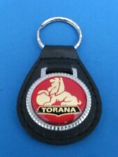 Vintage Holden genuine grain leather keyring key fob keychain - Torana Red picture